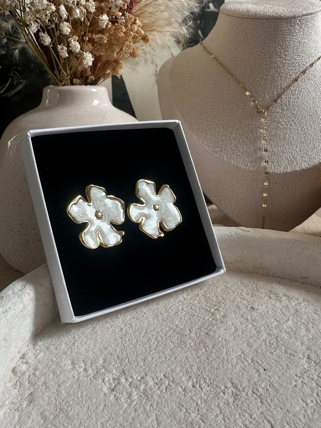 Boucles d'oreilles Rose