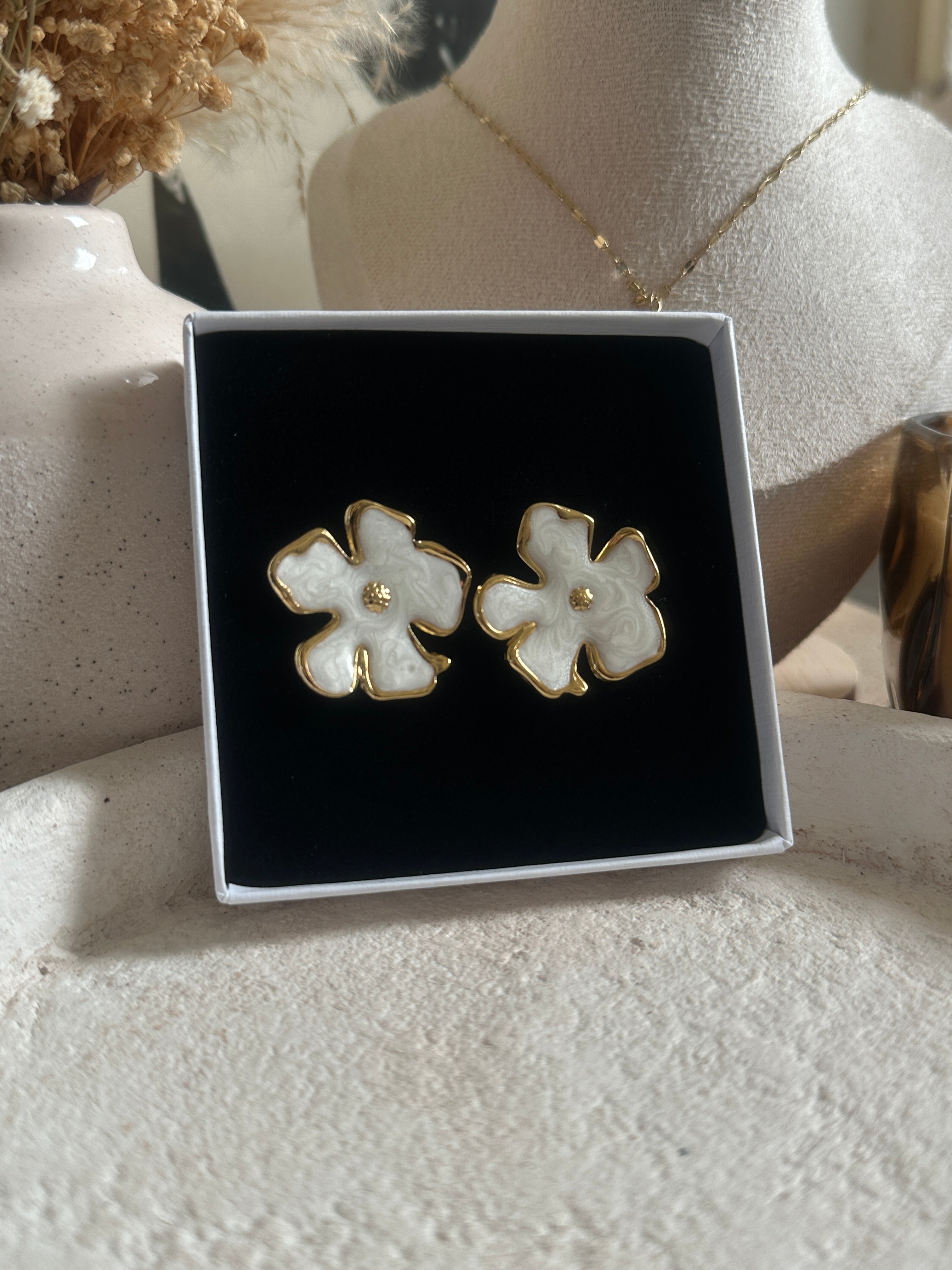 Boucles d'oreilles Rose