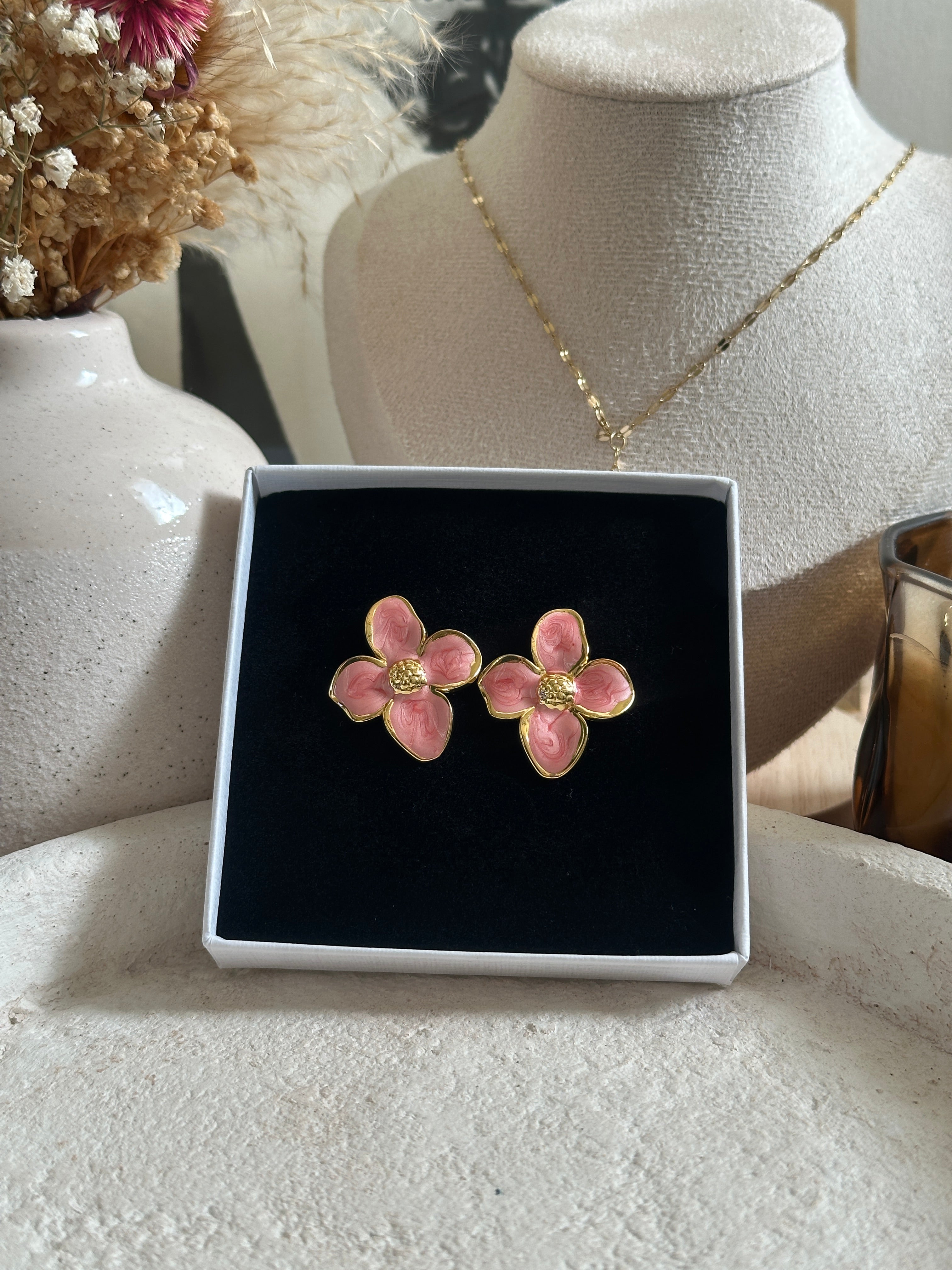 Boucles d'oreilles Lys