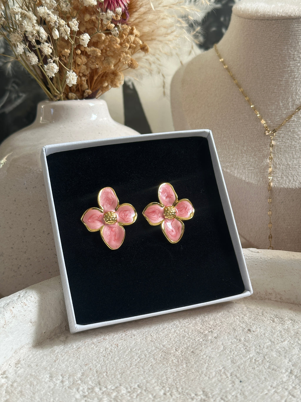 Boucles d'oreilles Lys