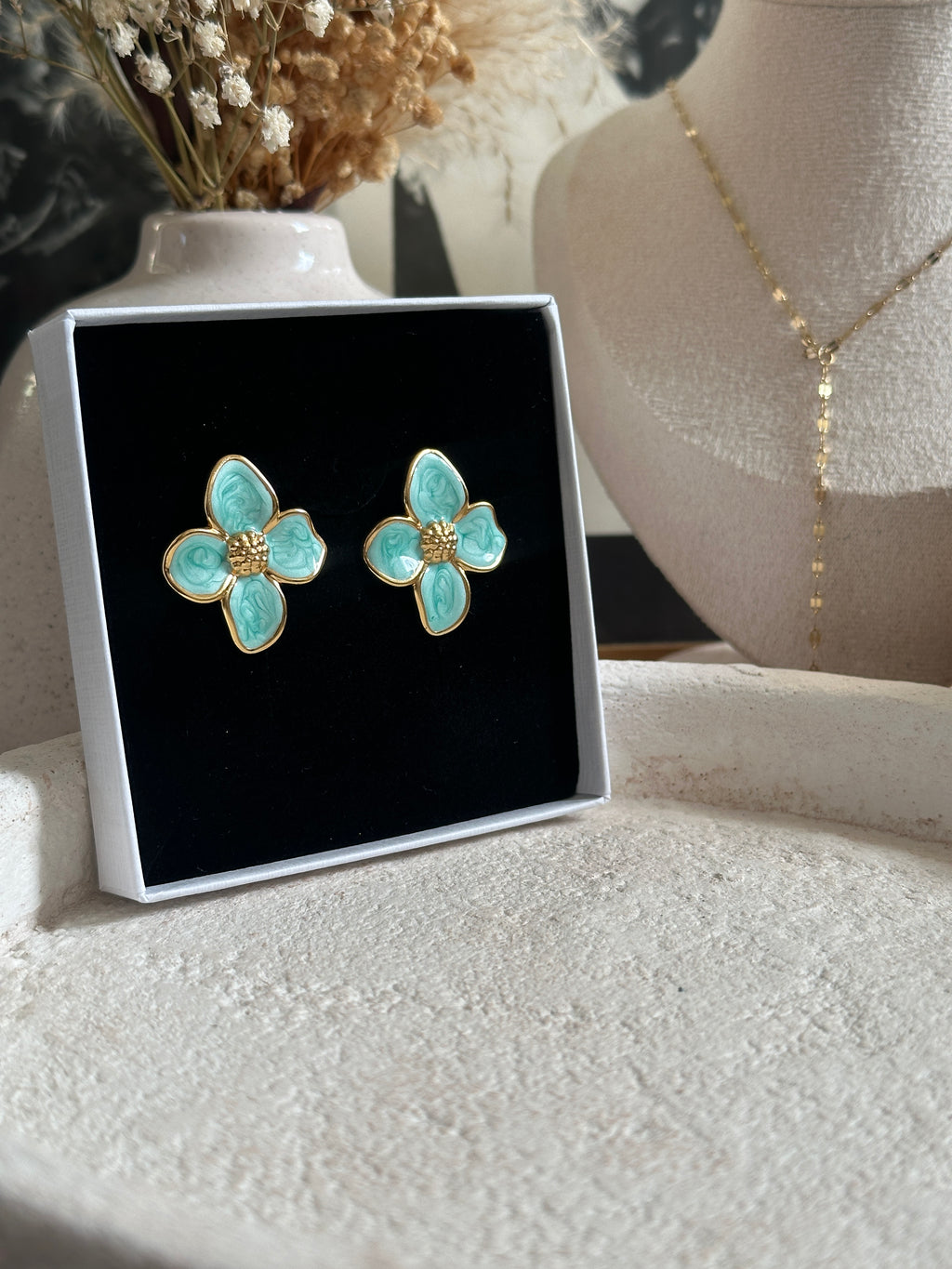 Boucles d'oreilles Lys