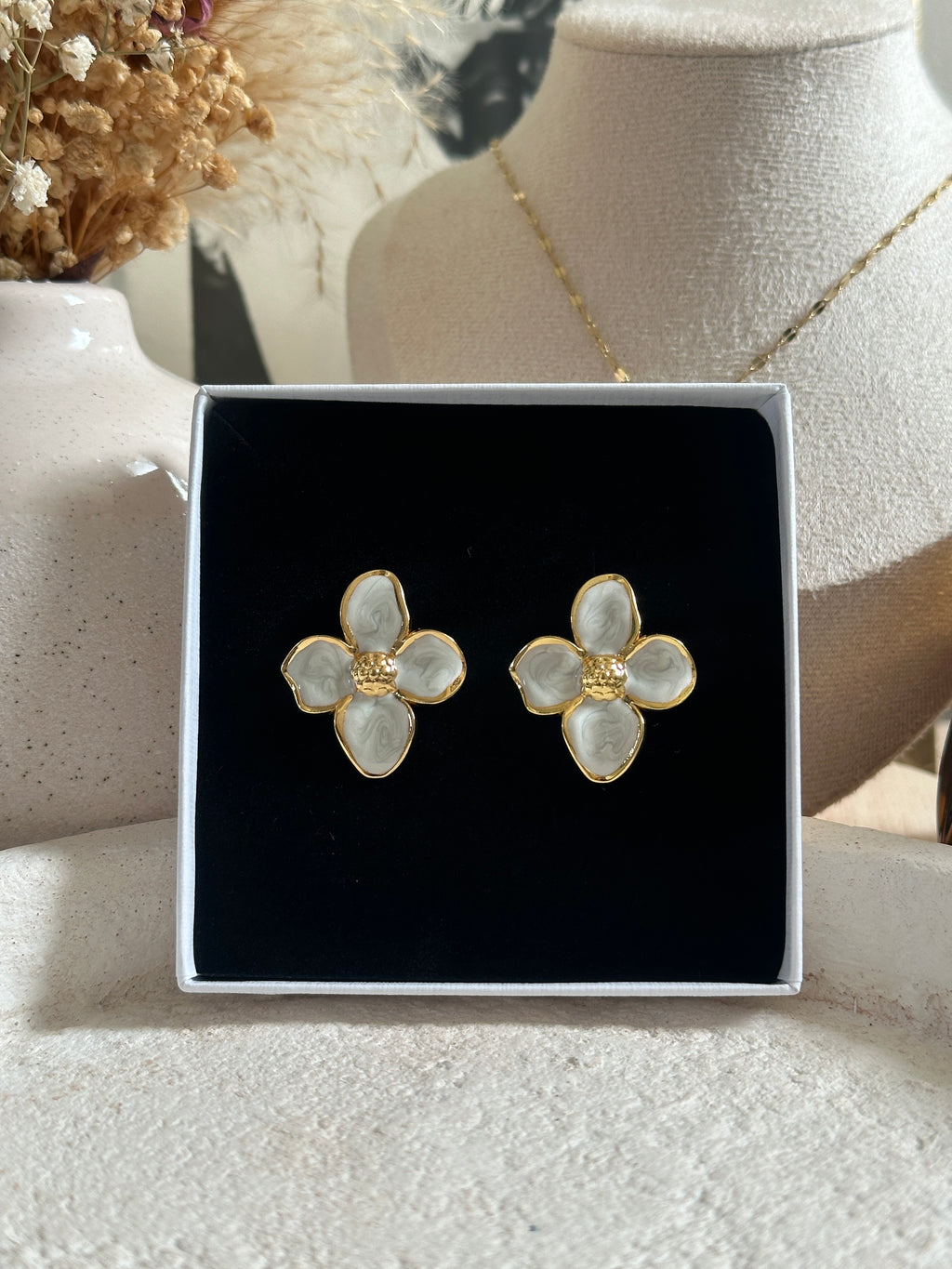 Boucles d'oreilles Lys