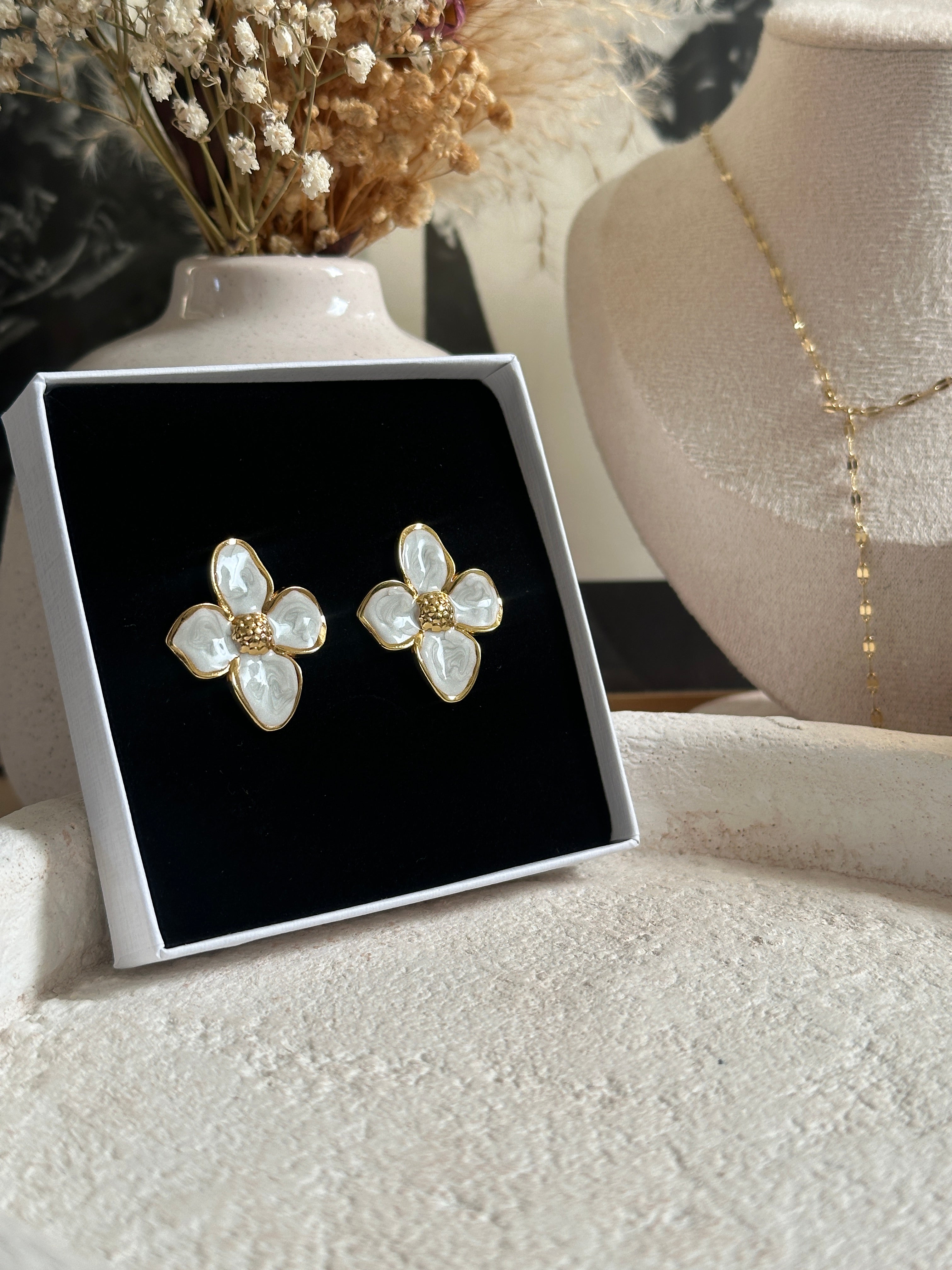 Boucles d'oreilles Lys